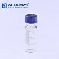 Vaso de Borosilicato gc hplc muestra 2ml Agilent Vial con Patch de Escritura